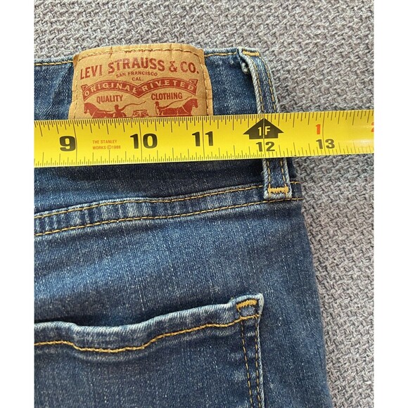 Levis 720 High Rise Super Skinny Jeans Womens 25 Blue Denim Stretch - Picture 3 of 11